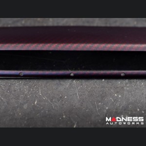 Alfa Romeo 4C Carbon Fiber Control Panel Frame Cover - Dark Red Candy